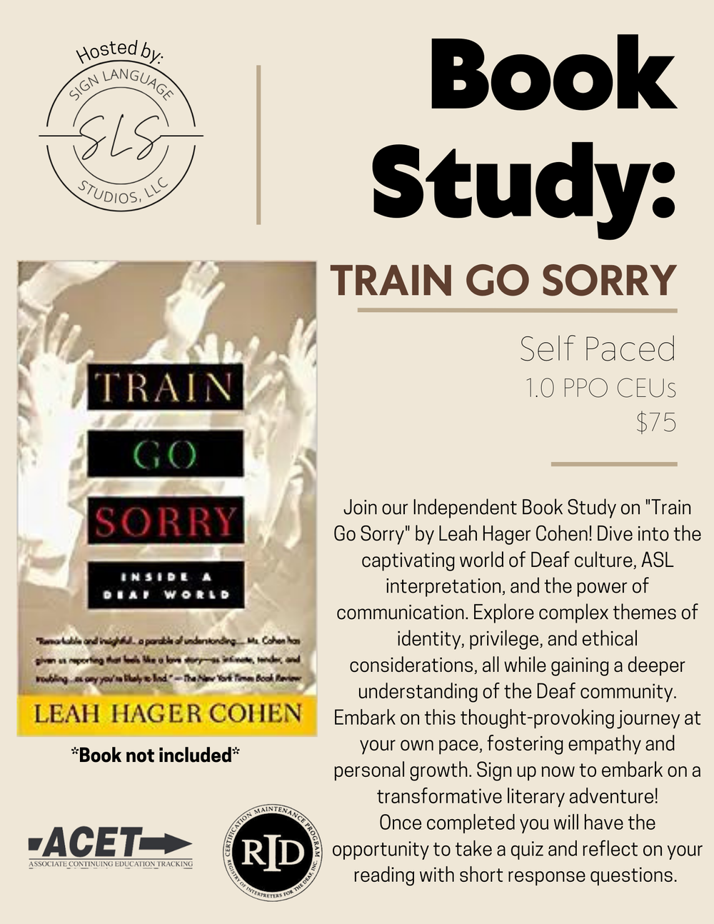 Book Study: Train Go Sorry — Sign Language Studios, LLC
